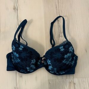 Teal VS lace bra